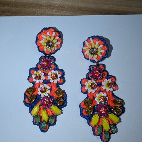 Brand New Fun colorful j. crew dangle earrings - lightweight - Picture 4 of 4